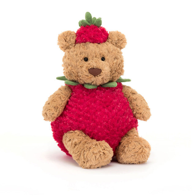 JELLYCAT Bartholomew Bear Strawberry BARM2BST